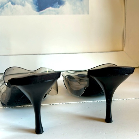 Zara VINYL HEELED SANDALS - Picture 4 of 7